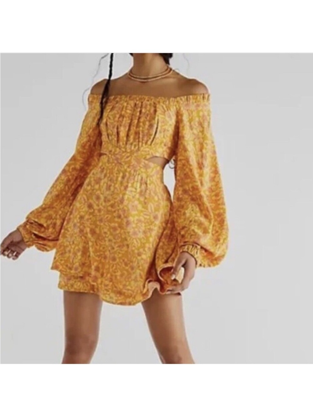Free People Jael Cut out dress - Free People Floral open back dress XSmall - Picture 8 of 12